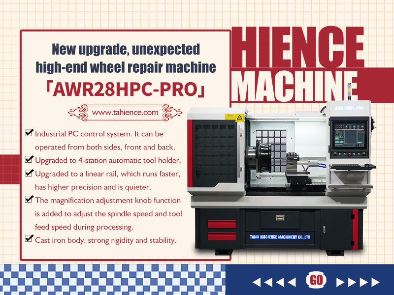 The wheel repair machine AWR28HPC with updated advantages is here